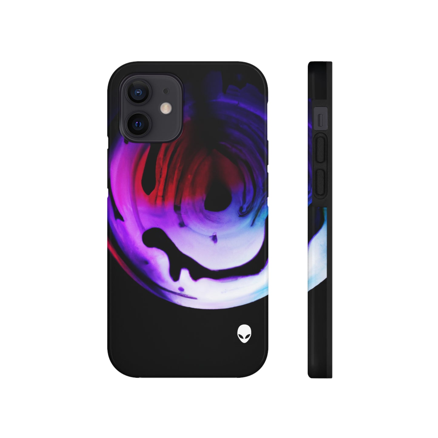 "Exploring Contrasts: A Colorful Dance of Luminance and Chromatic Aberration" - The Alien Tough Phone Cases