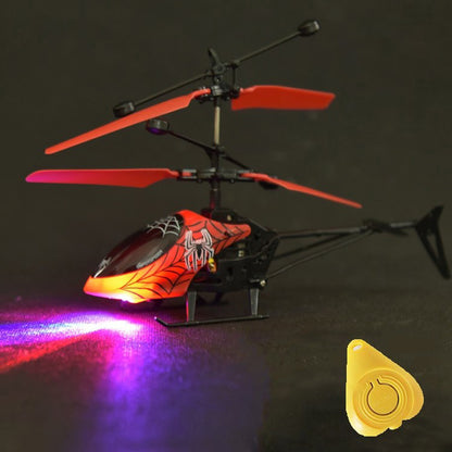 Helicóptero de inducción luminoso del mercado nocturno