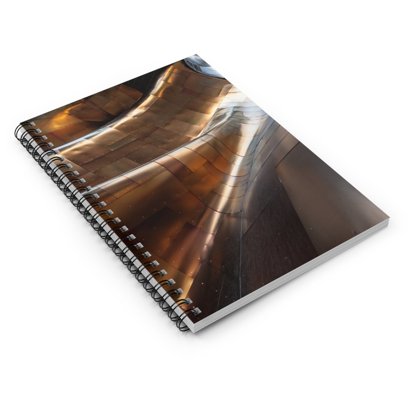 Metallic Whirlwind - The Alien Spiral Notebook (Ruled Line)