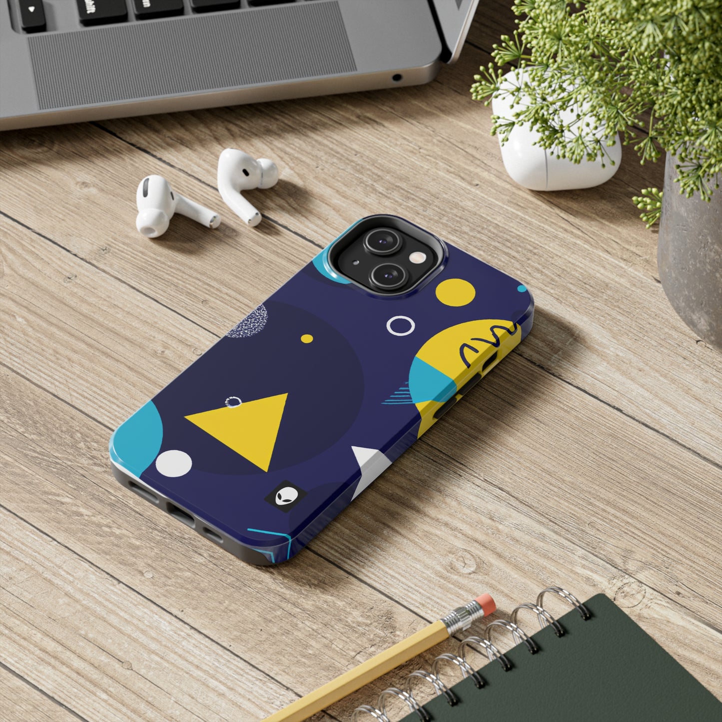 „Geometrische Fusion: Erwecken Sie Ihre Vision zum farbenfrohen Leben“ – The Alien Tough Phone Cases