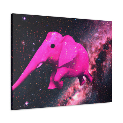 "Exploración majestuosa del elefante rosa" - The Alien Canva