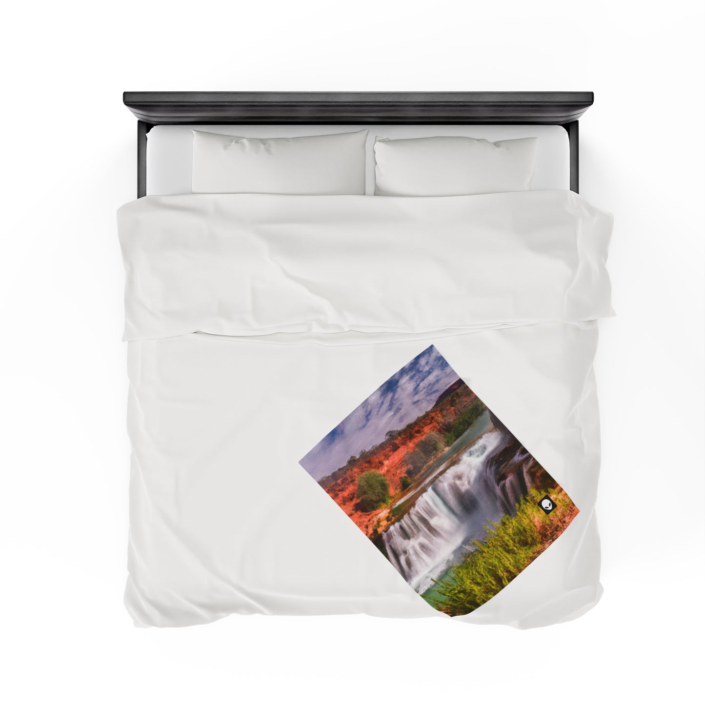 "Capturing Nature's Beauty: Crafting an Iconic Landscape in Vibrant Art" - The Alien Velveteen Plush Blanket