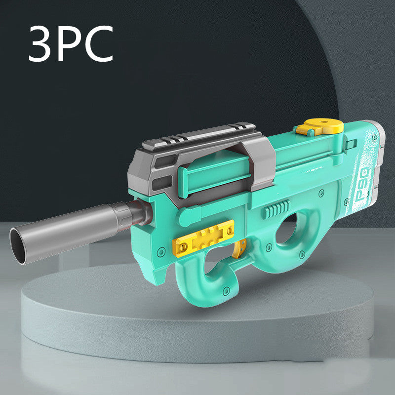 New P90 Electric Water Gun High-Tech Kids Toys Outdoor Beach Pool Large Capacity Summer Gel Blasting Water Gun For Adults