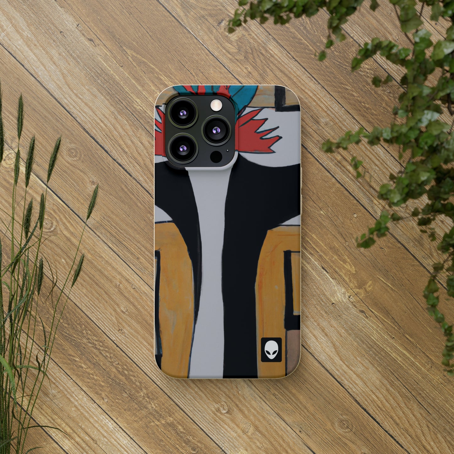 "Explorando el equilibrio y los patrones en el arte abstracto" - The Alien Eco-friendly Cases