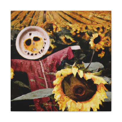 "Lone Sentry of the Sunflower Field" - The Alien Canva