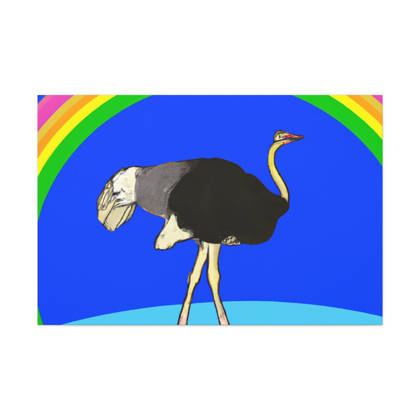 „Bridging the Divide: The Ostrich's Rainbow“ – The Alien Canva