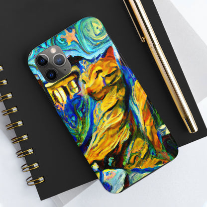 "Un gato entre las hojas de té celestiales" - The Alien Tough Phone Cases