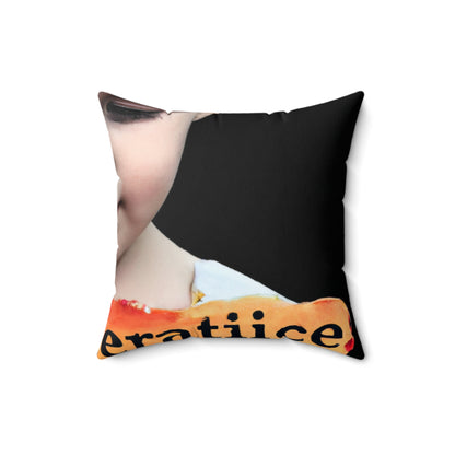 "Anxious Beginnings: A Child's Uncertain Futurescape". - The Alien Square Pillow