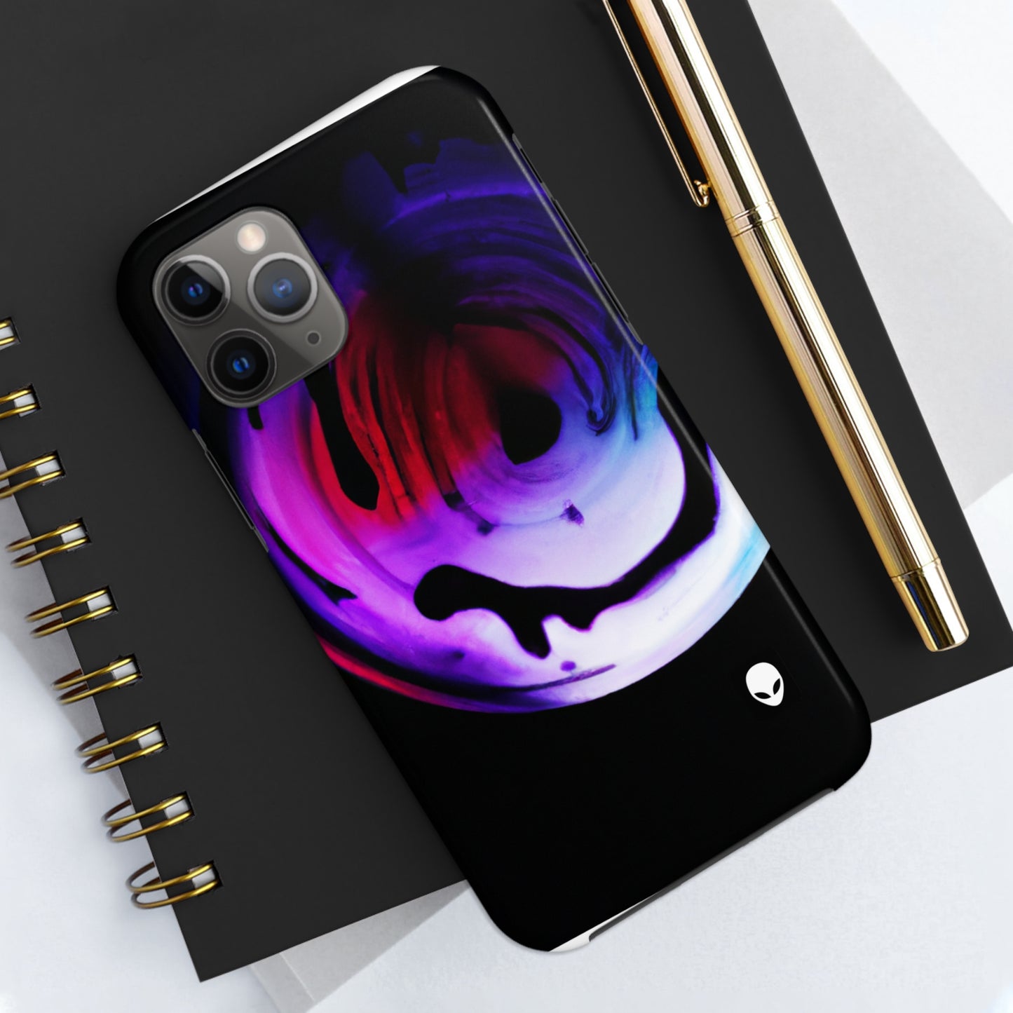 "Exploring Contrasts: A Colorful Dance of Luminance and Chromatic Aberration" - The Alien Tough Phone Cases