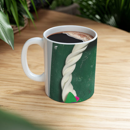 "Floral WhIRLwind" - The Alien Ceramic Mug 11 oz