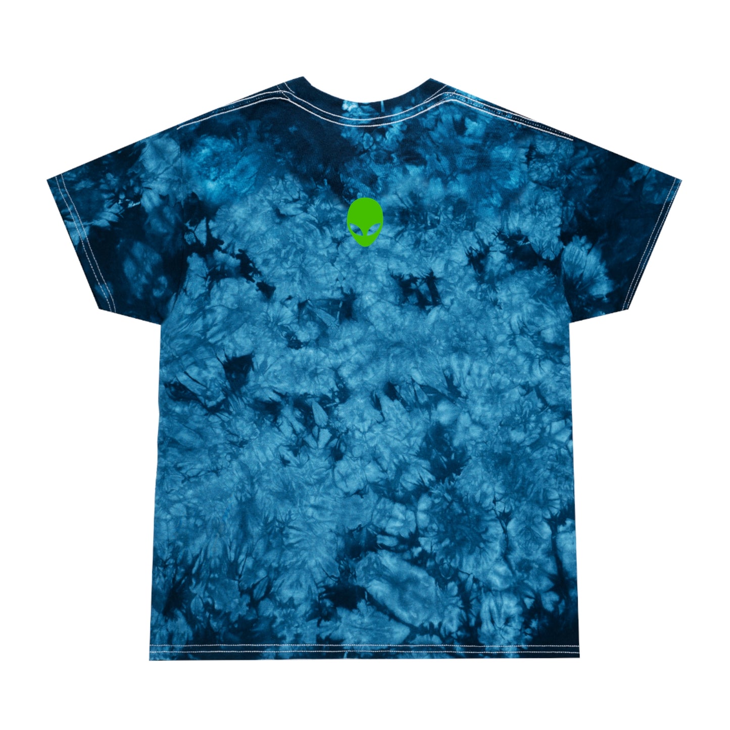 Signo del zodiaco Leo: camiseta con efecto tie-dye alienígena, cristal