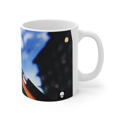 "Colores del hogar: Explorando el lugar a través del arte" - Taza de cerámica The Alien 11 oz