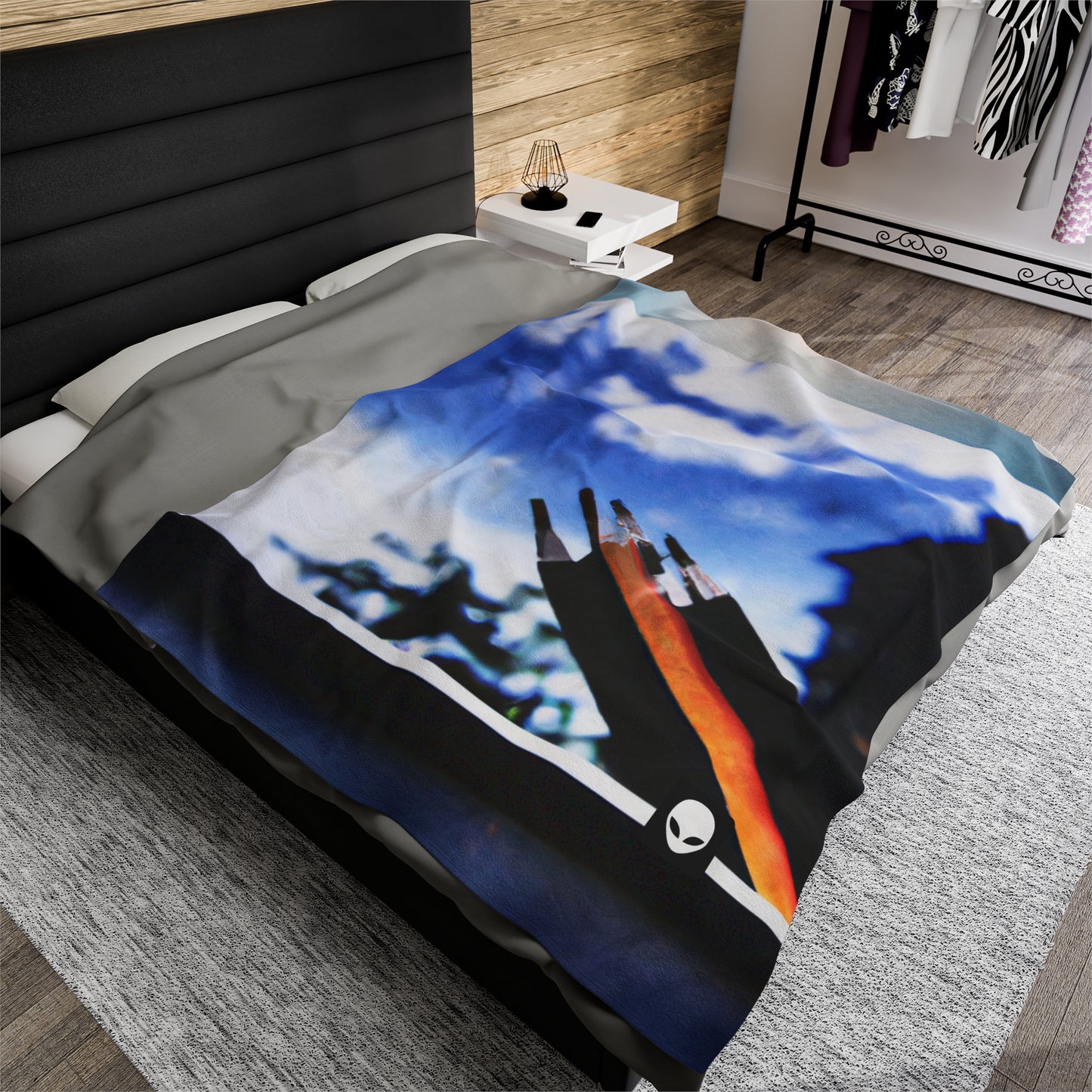 "Colors of Home: Exploring Place Through Art" - The Alien Velveteen Plush Blanket