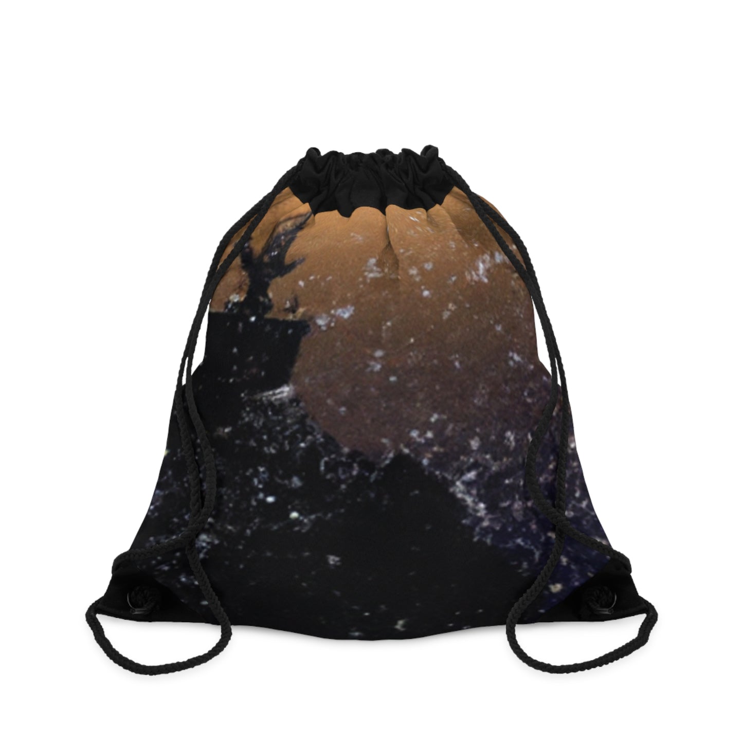 "A Tale of Storytelling Art: A Mixed Media Masterpiece"- The Alien Drawstring Bag