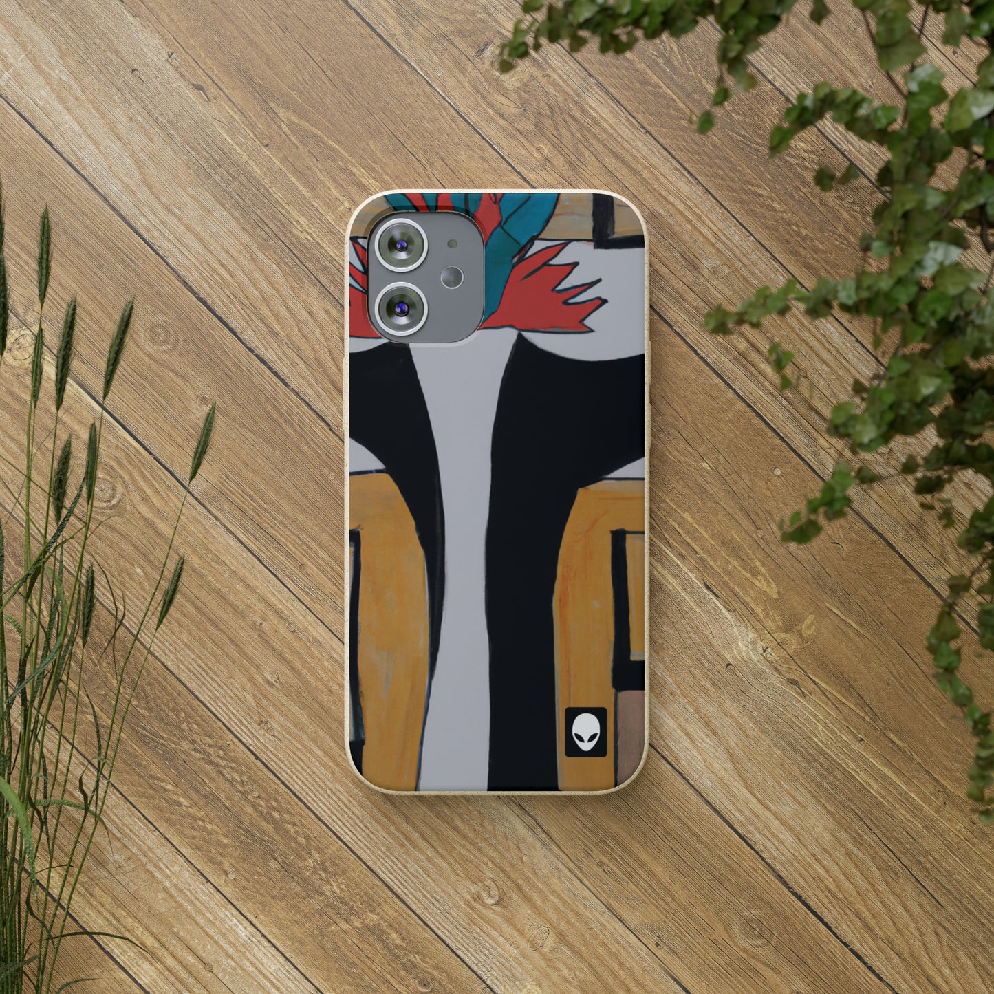 "Explorando el equilibrio y los patrones en el arte abstracto" - The Alien Eco-friendly Cases