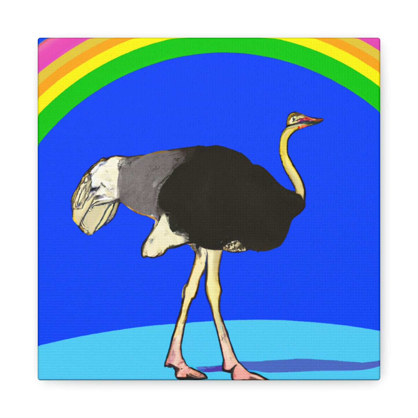 „Bridging the Divide: The Ostrich's Rainbow“ – The Alien Canva