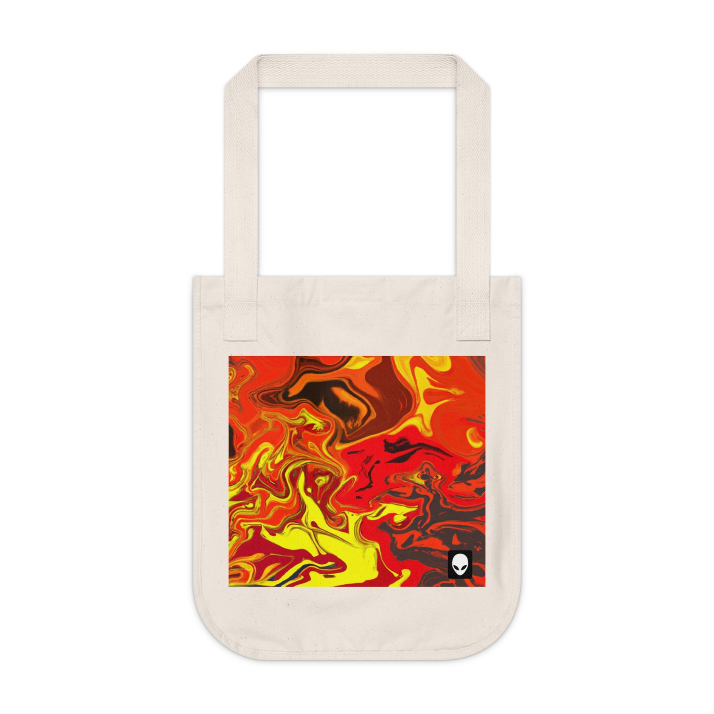 "Abstract Energy in Motion" - The Alien Eco-friendly Tote Bag