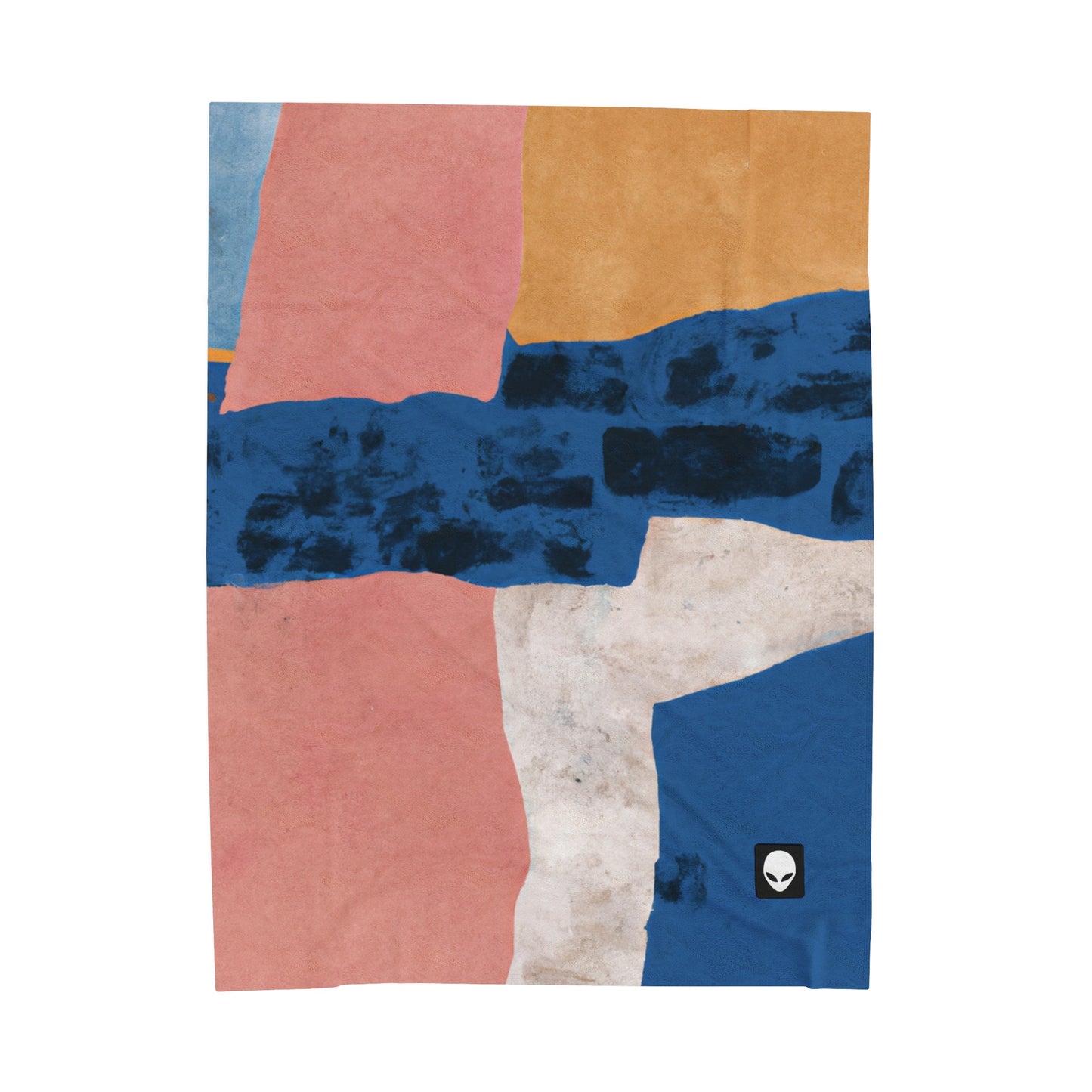 "Interacción de luces y sombras: un collage abstracto" - The Alien Velveteen Plush Blanket