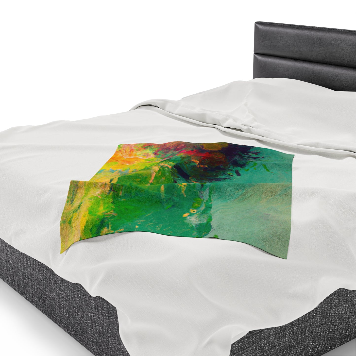 "A Lazy Summer's Day: An Abstract Ode" - The Alien Velveteen Plush Blanket