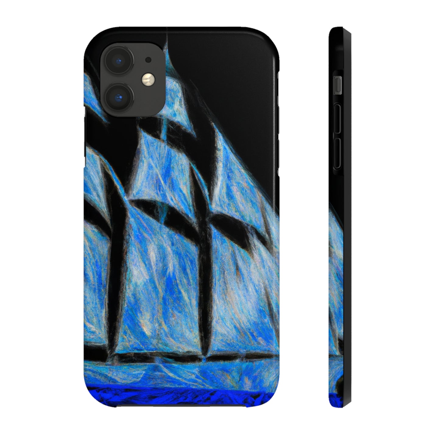 "El velero azul y las velas blancas: Una aventura de libertad en el mar" - The Alien Tough Phone Cases