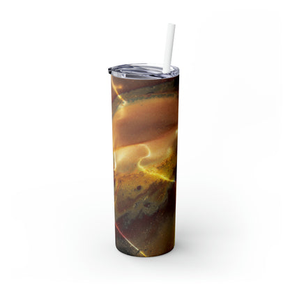 Titanium Tapestry - The Alien Maars® Skinny Tumbler with Straw 20oz