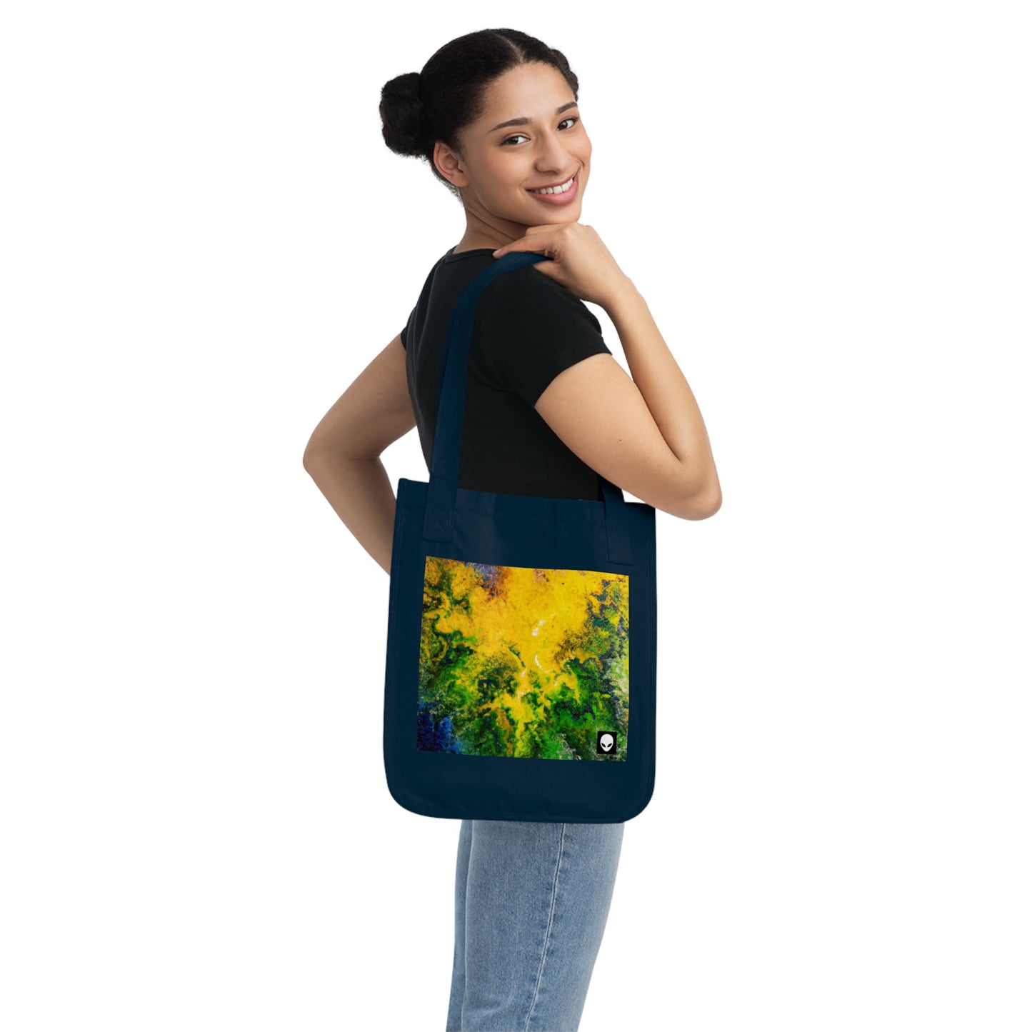 "Exploring Colorful Textures" - The Alien Eco-friendly Tote Bag