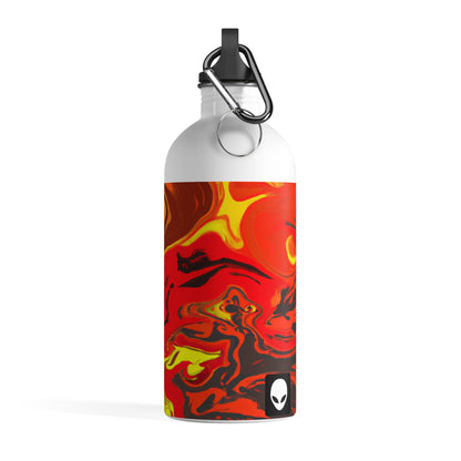 "Abstract Energy in Motion" - The Alien Stainless Steel Water Bottle