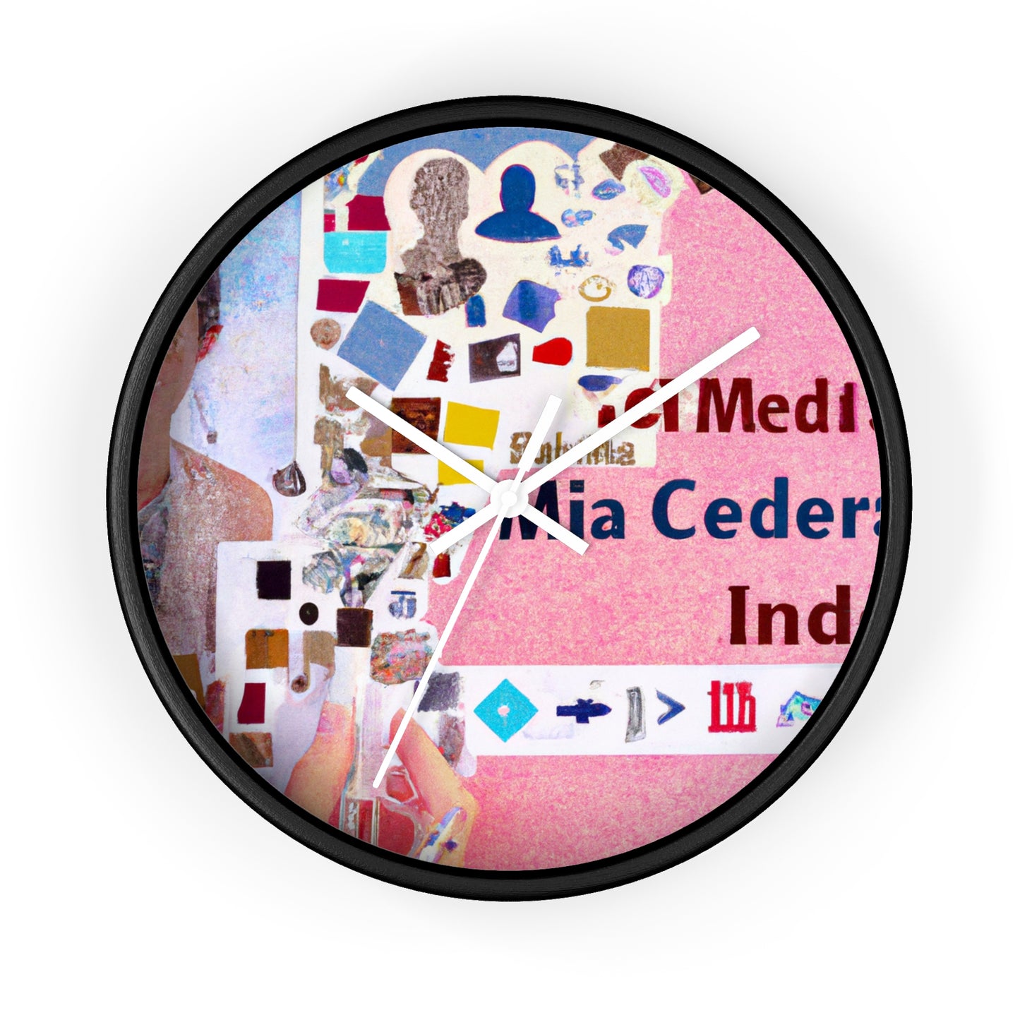 "Building an Online Identity: A Social Media Collage" - The Alien Wall Clock