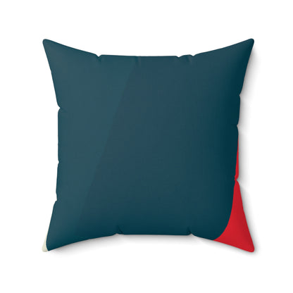 "Abstract Expressionism: Exploring Lines and Shapes" - The Alien Square Pillow