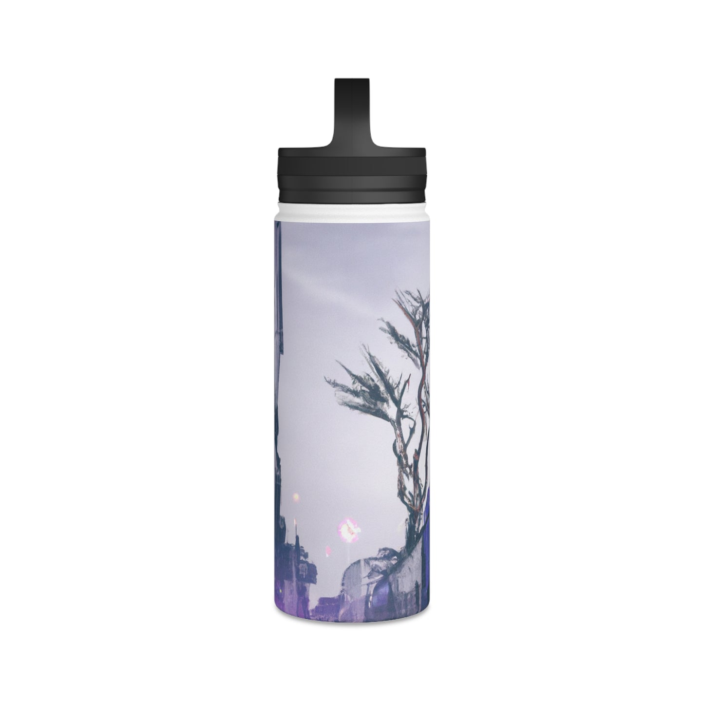 "Exploring Photographs in Color" - The Alien Stainless Steel Water Bottle, Handle Lid