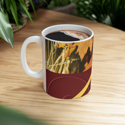 "A Reflection of My Journey: A Collage of Growth and Transformation" - The Alien Ceramic Mug 11 oz