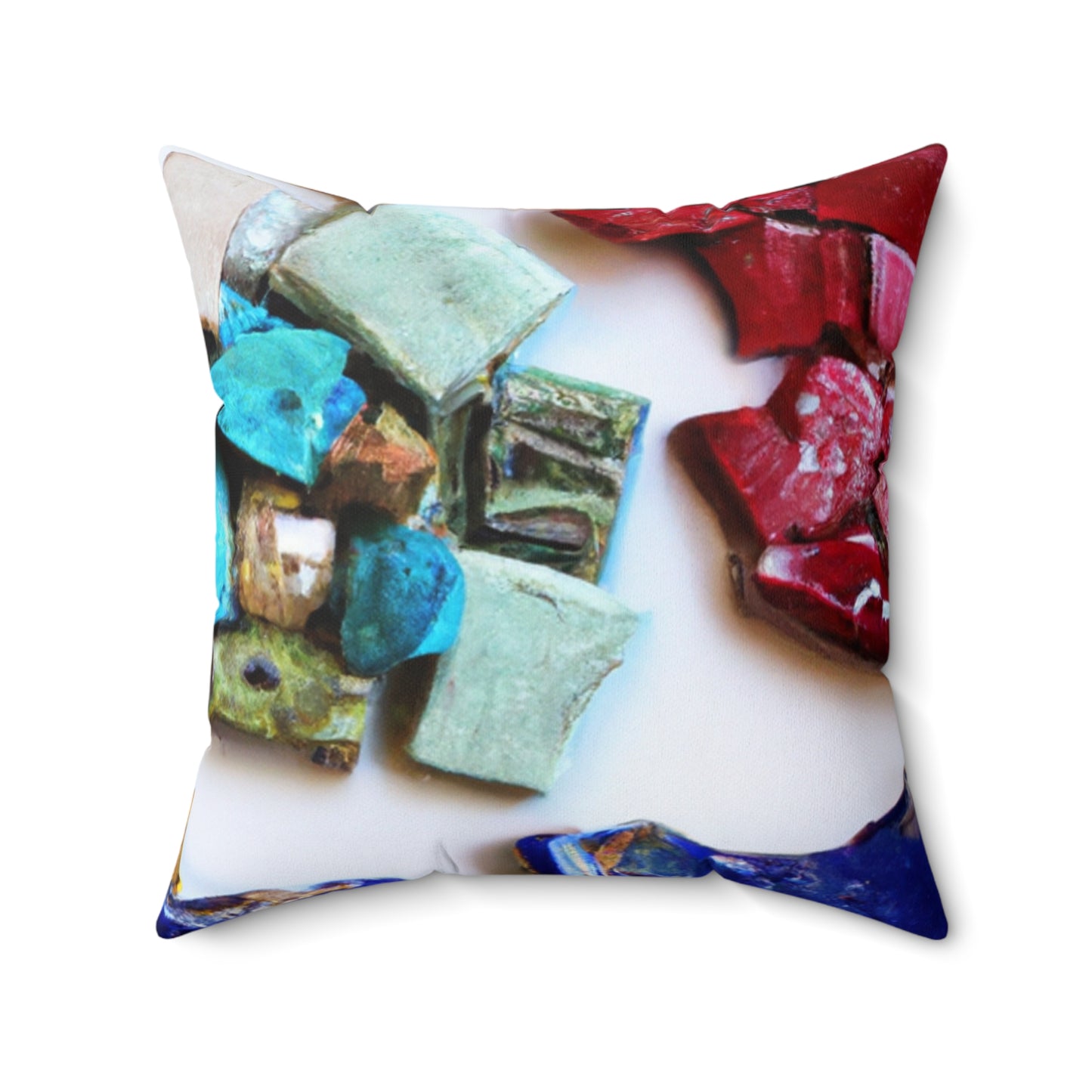 "A Mosaic of Resilience: A Creative Exploration of Strength and Endurance" - The Alien Square Pillow