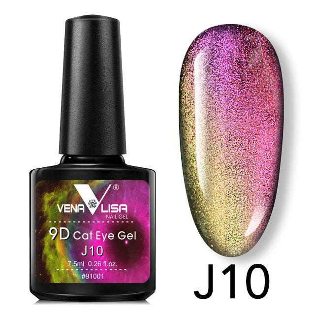 Venalisa 9D Gel barniz ojo de gato mágico camaleón Gel barniz manicura galaxia estrellada magnético Multicolor 5ml esmalte de uñas en Gel