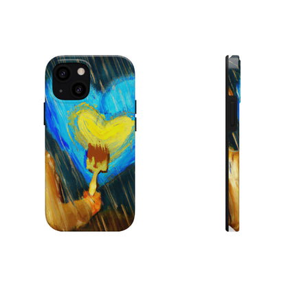 "Life-size Love in a Stormy Sky" - The Alien Tough Phone Cases