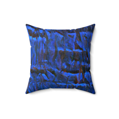 "Divisiones eléctricas en los cielos" - The Alien Square Pillow