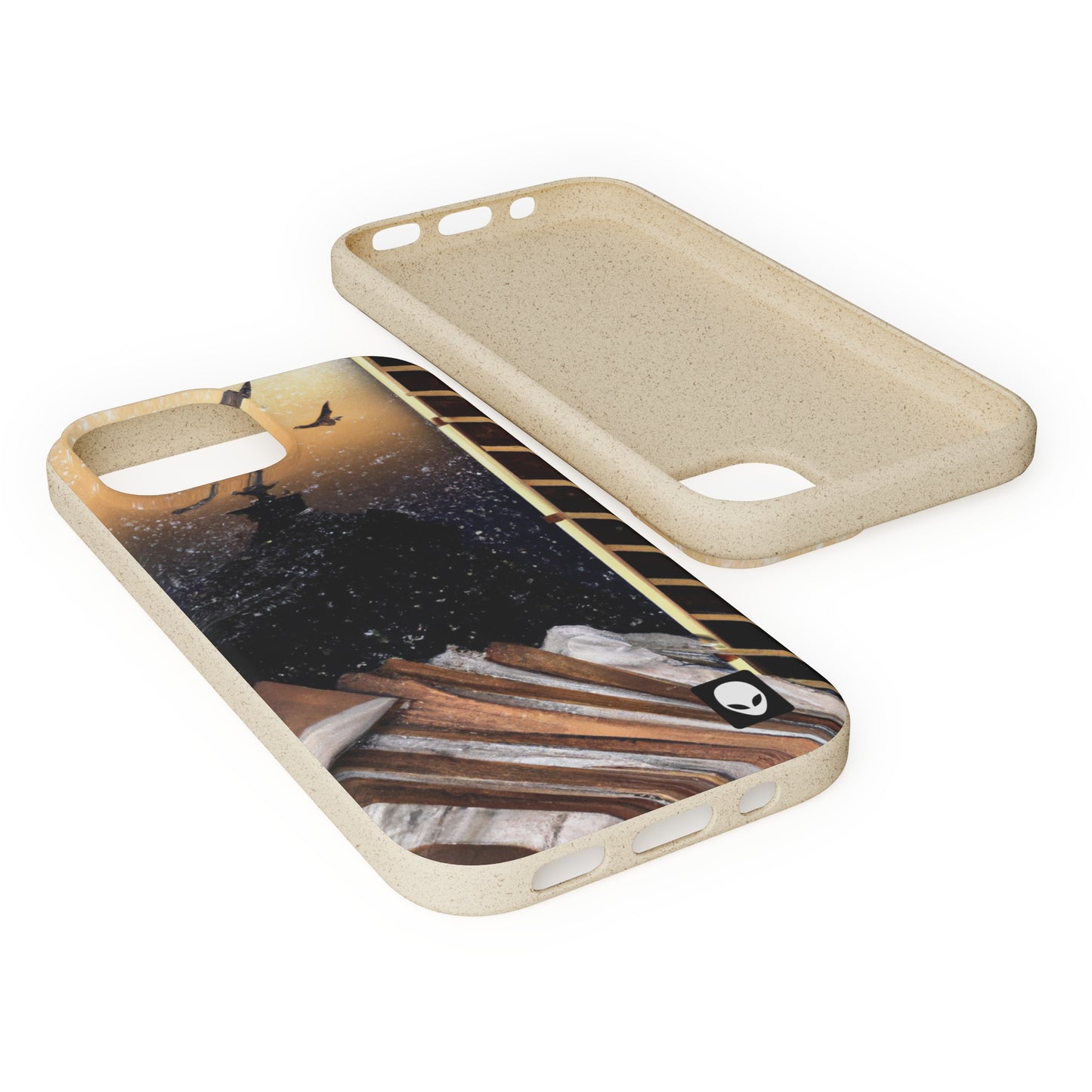 "A Tale of Storytelling Art: A Mixed Media Masterpiece" - The Alien Eco-friendly Cases