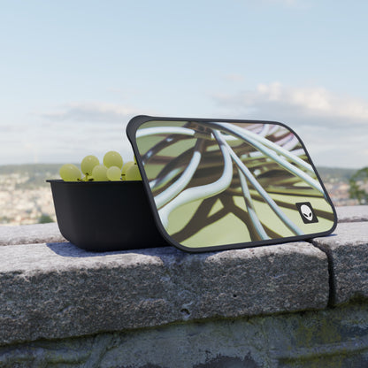 "Abstract Artistry: Constructing Emotion from Common Objects" - The Alien Eco-friendly PLA Bento Box with Band and Utensils