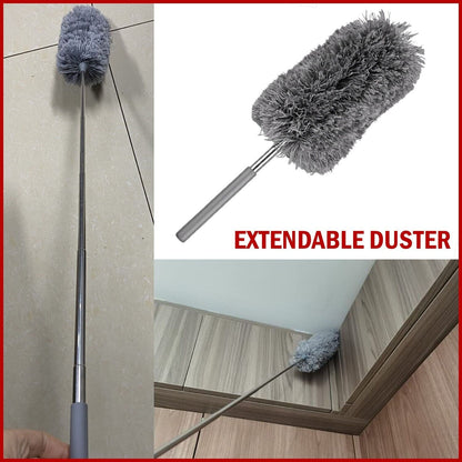 Microfiber Dusting Duster Feather Brush Household Extendable Cleaning Dust Tool