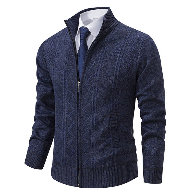 Chaqueta de punto tipo cárdigan suelta informal para hombre