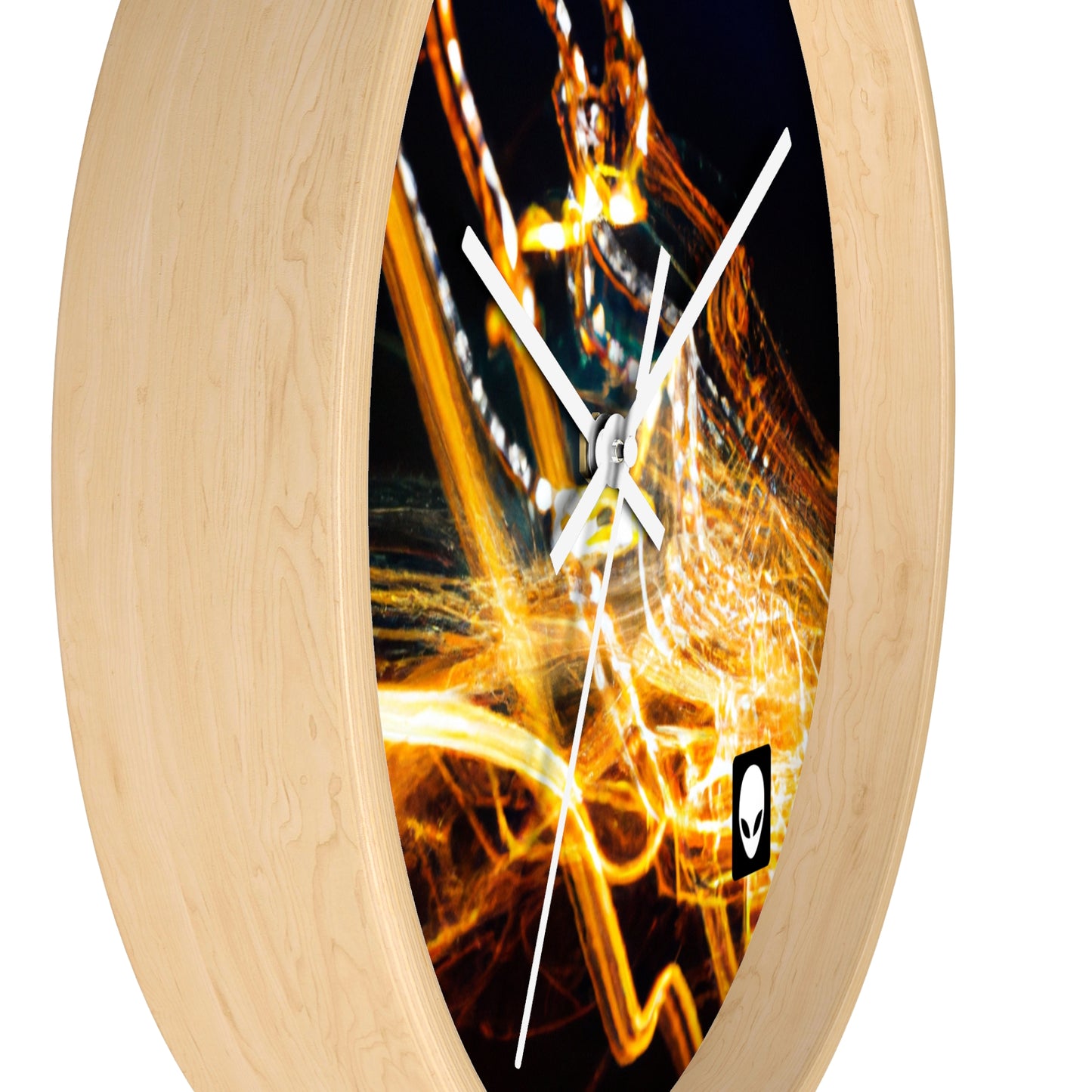 "Chaotic Disruption: An Abstract Exploration" - The Alien Wall Clock