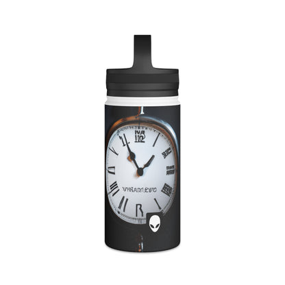 Timeless Visuals: Exploring the Concept of Time Through the Ages. - The Alien Stainless Steel Water Bottle, Handle Lid