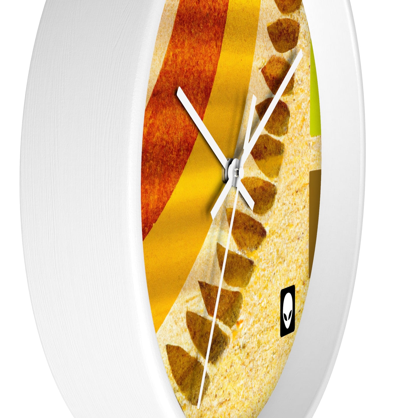 "A Natural Mosaic: Shapes and Colors from the Earth" - The Alien Wall Clock