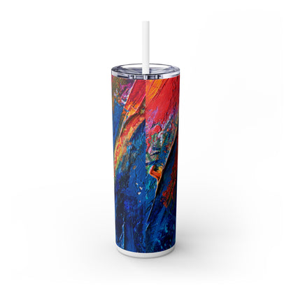 Whimsical Wonders - Vaso delgado con pajita The Alien Maars® de 20 oz