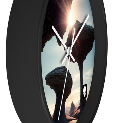 "Alien Landscape Odyssey" - The Alien Wall Clock