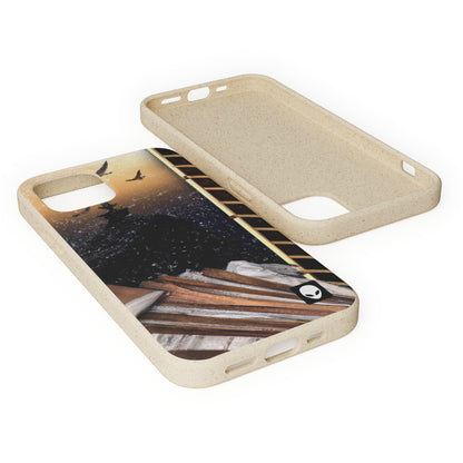 "A Tale of Storytelling Art: A Mixed Media Masterpiece" - The Alien Eco-friendly Cases