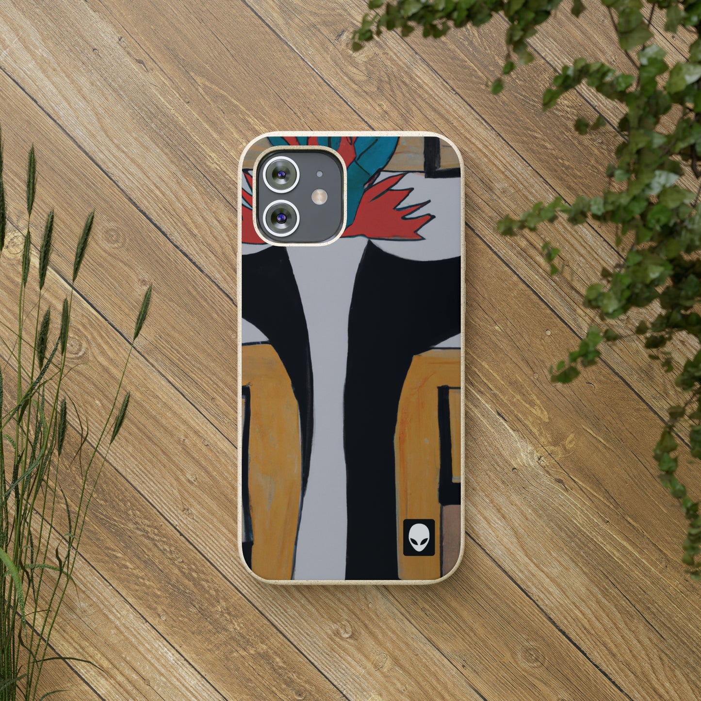 "Explorando el equilibrio y los patrones en el arte abstracto" - The Alien Eco-friendly Cases