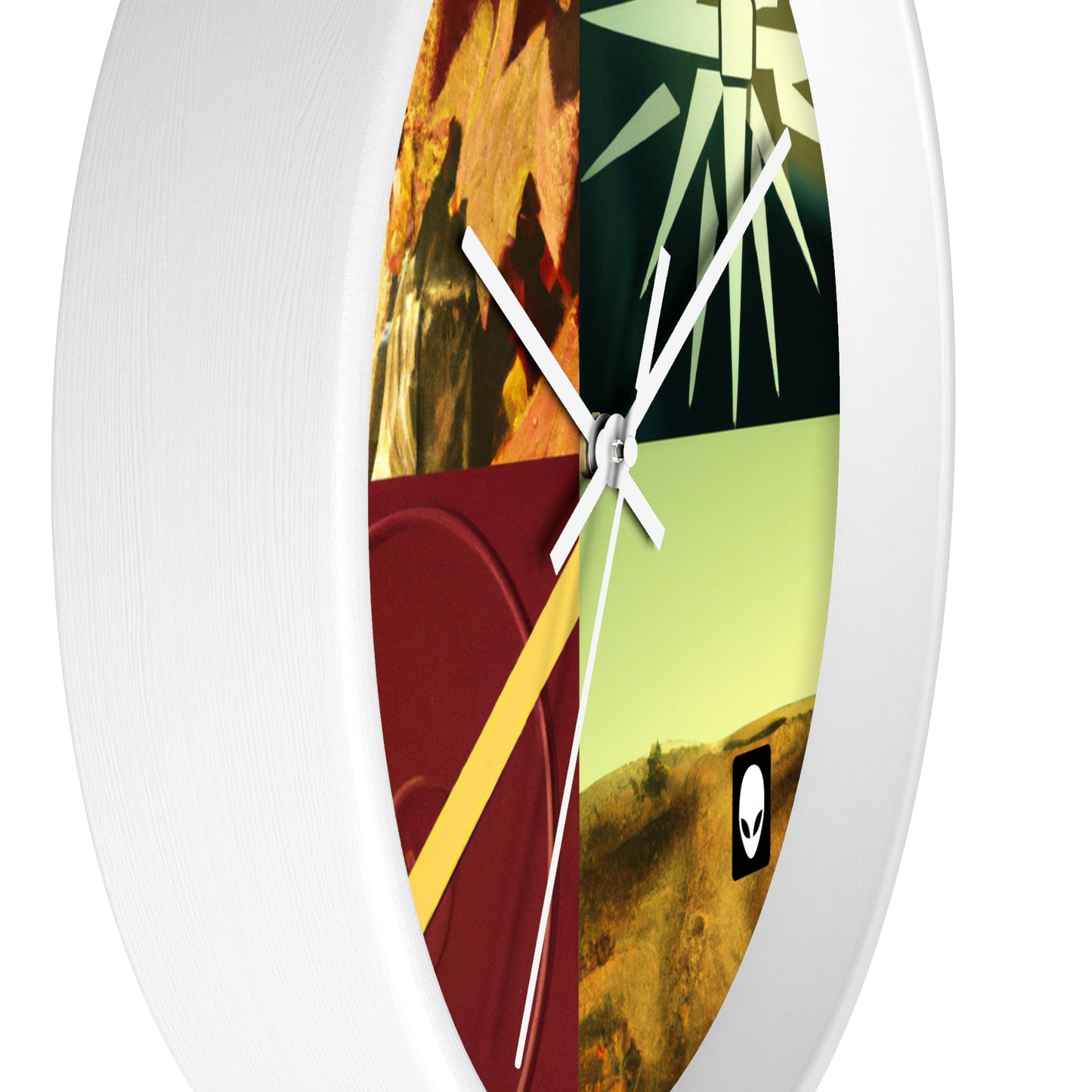 "A Reflection of My Journey: A Collage of Growth and Transformation" - The Alien Wall Clock