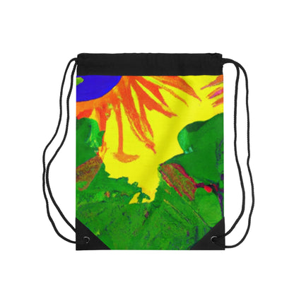 "Collision of Nature's Beauty"- The Alien Drawstring Bag