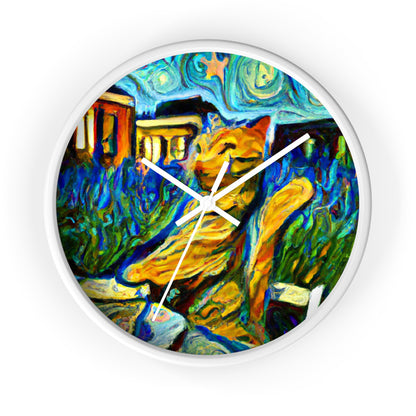 "A Cat Amongst the Celestial Tea Leaves" - The Alien Wall Clock