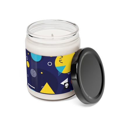 "Geometric Fusion: Bringing Your Vision to Colorful Life" - The Alien Eco-friendly Soy Candle